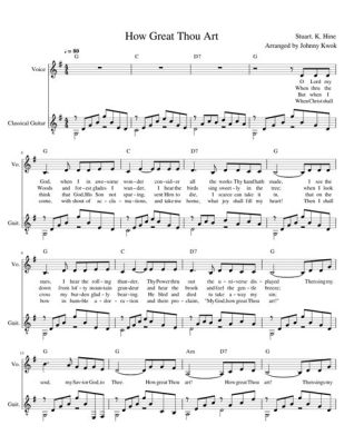 how great thou art sheet music: The Melodic Journey of Worship